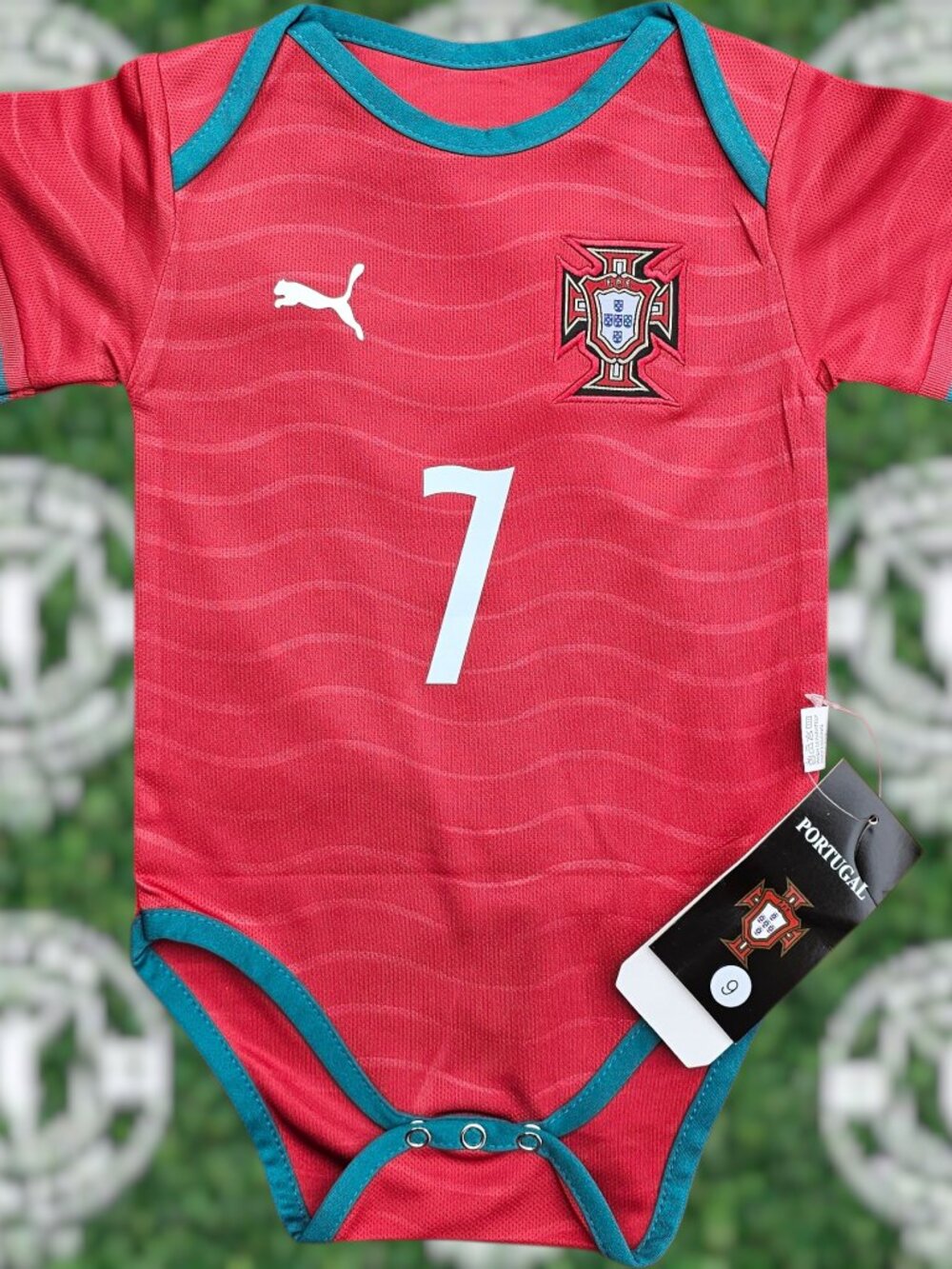 Baby Portugal 2026 World Cup Home Ronaldo Bodysuit
